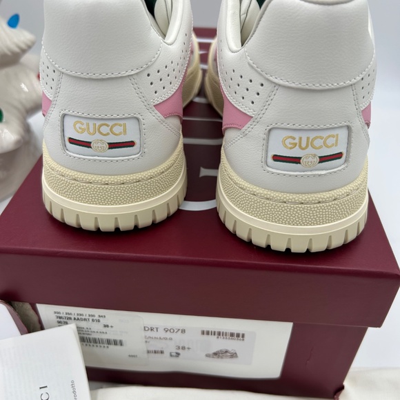 Women’s re-web leather sneakers, white and pink size 38.5 Italy - Picture 7 of 11